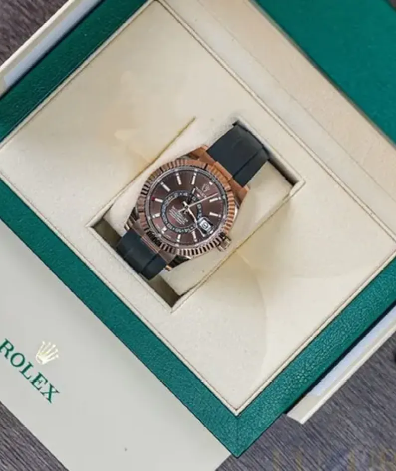 Rolex Sky-Dweller Oyster 42 mm Everose gold 326235-0005 New