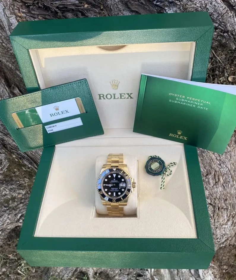 Rolex Submariner 116618LN-97208 black dial watch