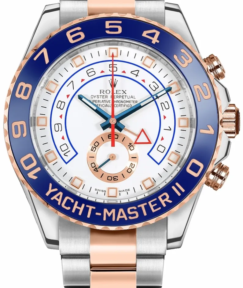 Rolex YACHT-MASTER II--(Rose Gold Strap) 116681-78211