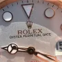 YACHT MASTER 1 BAYMAX ROSE GOLD MIX WHITE RUBBER STRAP 40MM 116655-Oysterflex Bracelet white