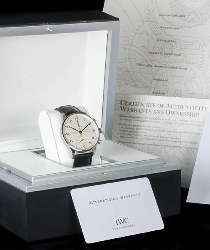 IWC Portugieser IW371446 watch (Portuguese blue needle)