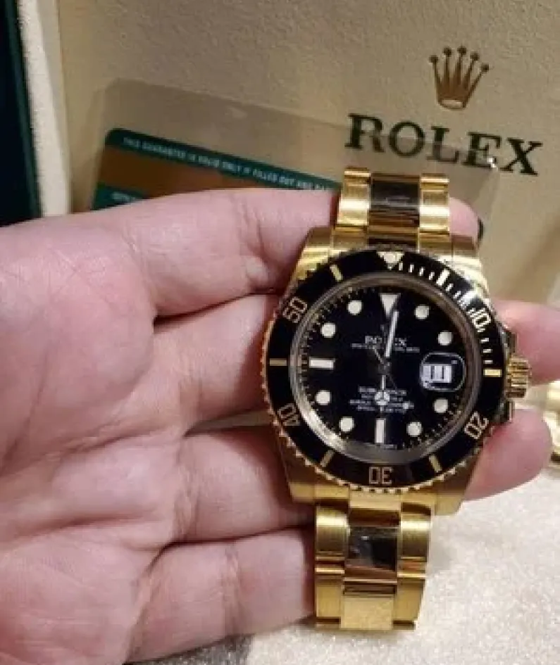 Rolex Submariner 116618LN-97208 black dial watch