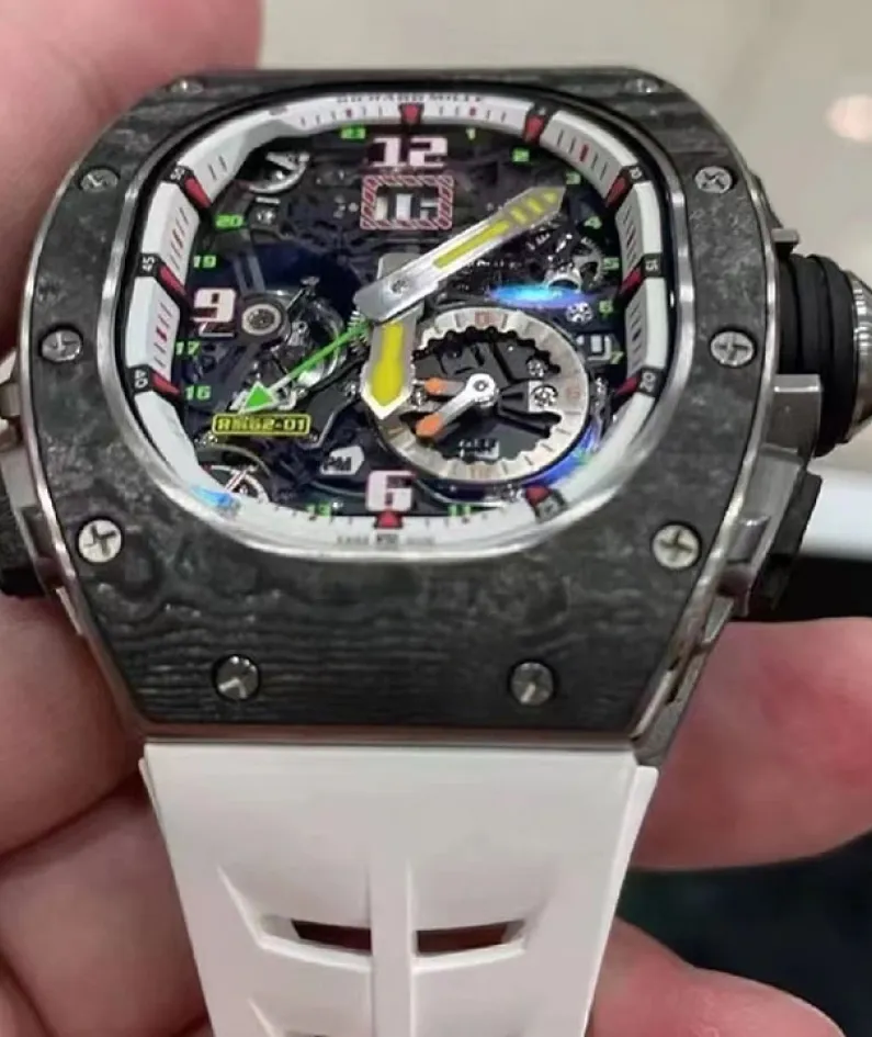 Richard mille RM 62-01 Manual Winding Tourbillon vibrating alarm ACJ