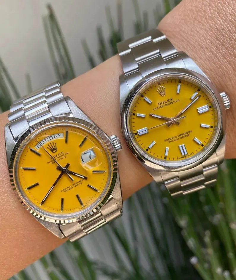 OYSTER PERPETUAL 124300 Series（Yellow）