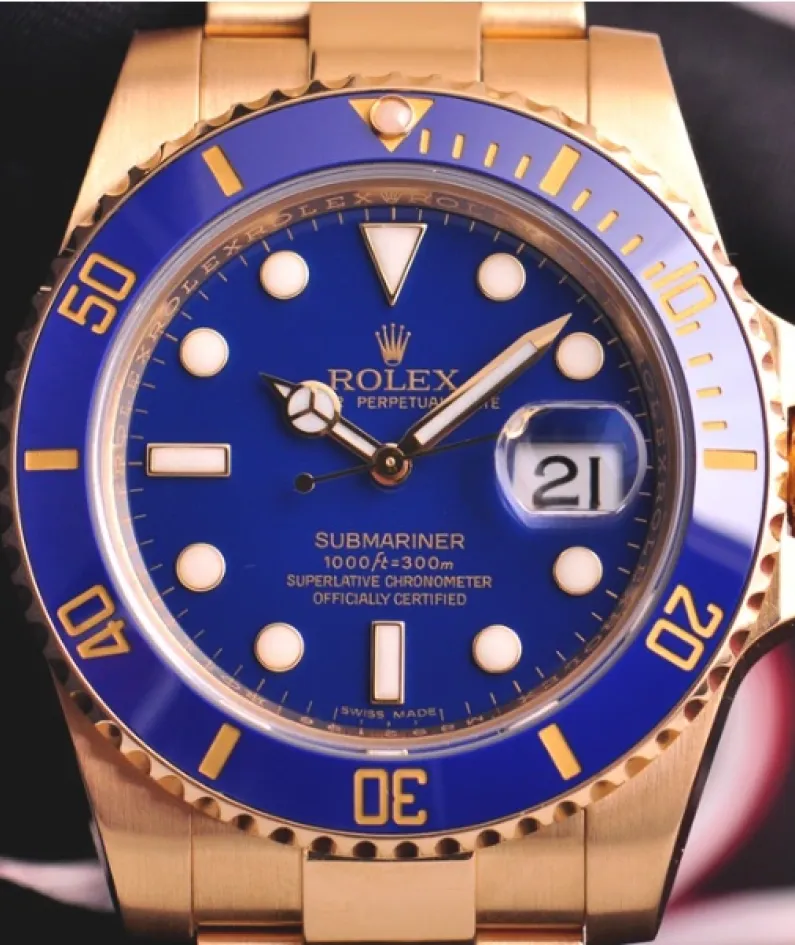 Rolex Submariner m116618lb-0003 Blue dial watch