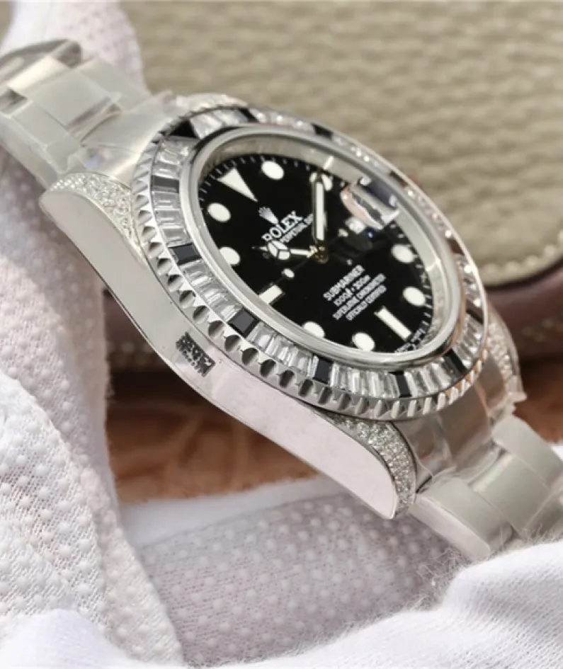 SUBMARINER SILVER BLACK DIAMOND 40MM 116759 SANR-74769Bril