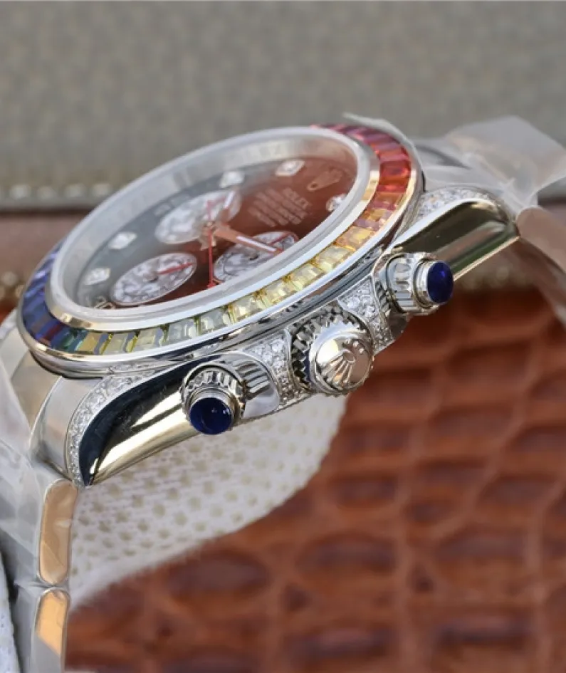 DAYTONA RAINBOW DIAMOND SILVER STAINLESS STEEL 40MM 116599 RBOW