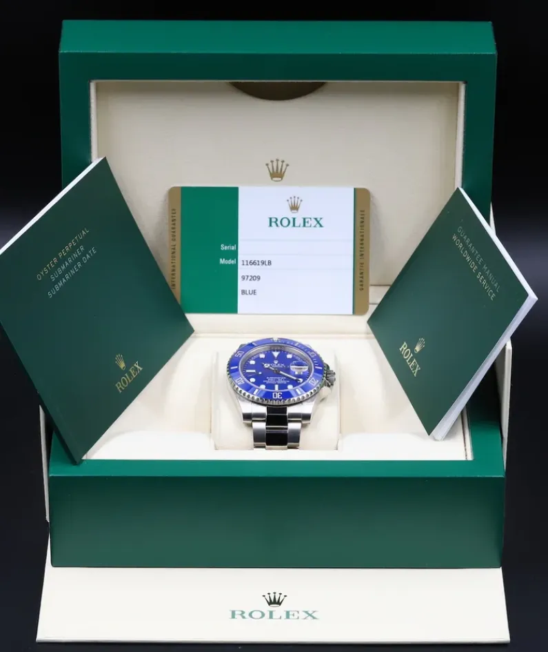 Rolex Submariner 116619LB-97208 Blue dial watch