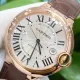 BALLON BLEU DE CARTIER WATCH 40 mm, automatic movement, 18K Rose gold, leather