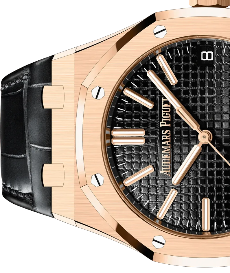ROYAL OAK SELFWINDING  50TH ANNIVERSARY  Ref. 15510OR.OO.D002CR.01 This 18-carat pink gold Royal Oak Selfwinding in 4