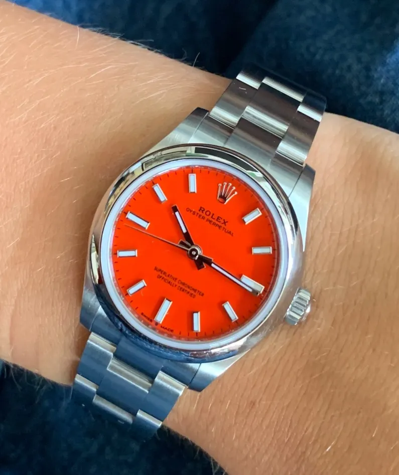 OYSTER PERPETUAL 124300 Series（orange）