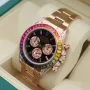 Rolex 116595 RBOW Cosmograph Daytona Rainbow 18k Rose Gold