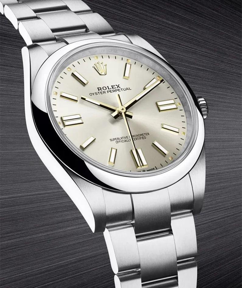 OYSTER PERPETUAL 124300 Series(Champagne gold)