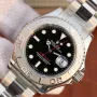 YACHT MASTER 1 PURE SILVER ( BLACK DIAL ) STAINLESS STEEL 40MM M126622