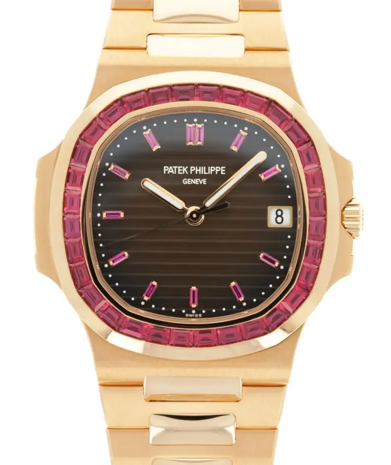 AAAAA-Patek Philippe Nautilus Rose Gold Brown Ruby Dial 40mm Ruby Bezel 5723/112R-001 - BRAND NEW AAAAA-Patek Philippe Nautilus Rose Gold Brown Ruby Dial 40mm Ruby Bezel 5723/112R-001 - BRAND NEW