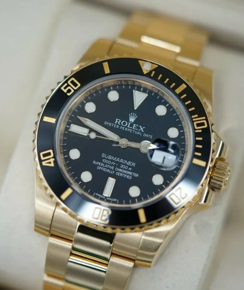 Rolex Submariner 116618LN-97208 black dial watch