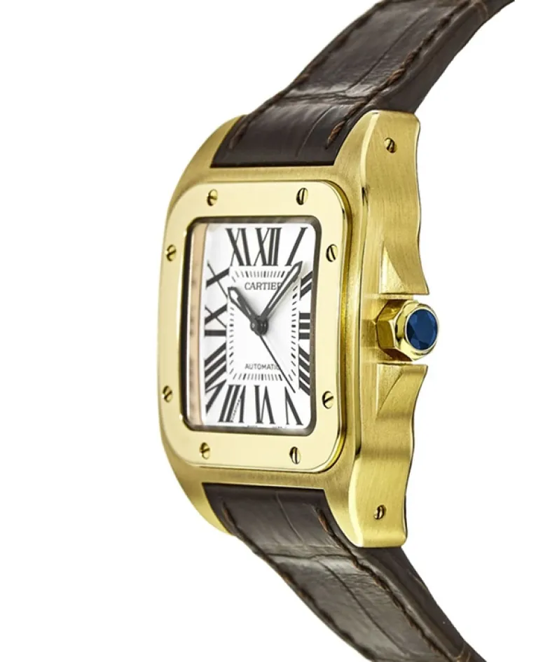 CARTIER santos 18kt Yellow Gold Men's WatchItem -W20071Y1