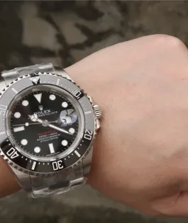 Rolex Sea Dweller Silver Black Dial 43mm m126600-0001