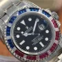 SUBMARINER SILVER BLUE / RED DIAMOND 40MM 116759 SAru-78209