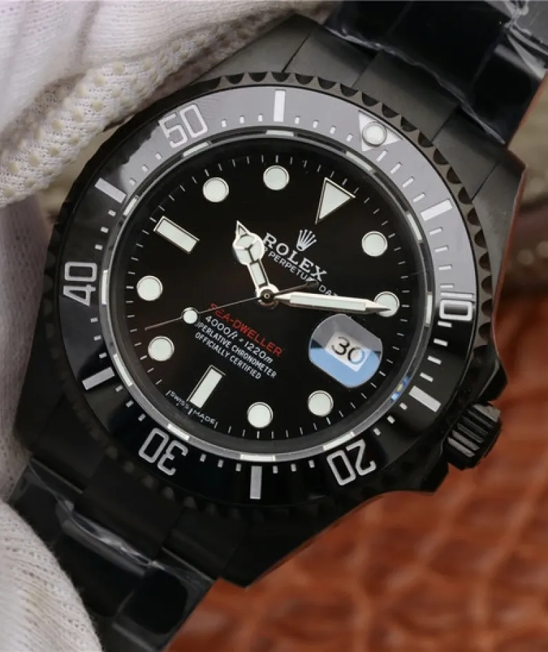SEA DWELLER FULL BLACK MULTIPLE DIAL COLOR OPTIONS 43MM