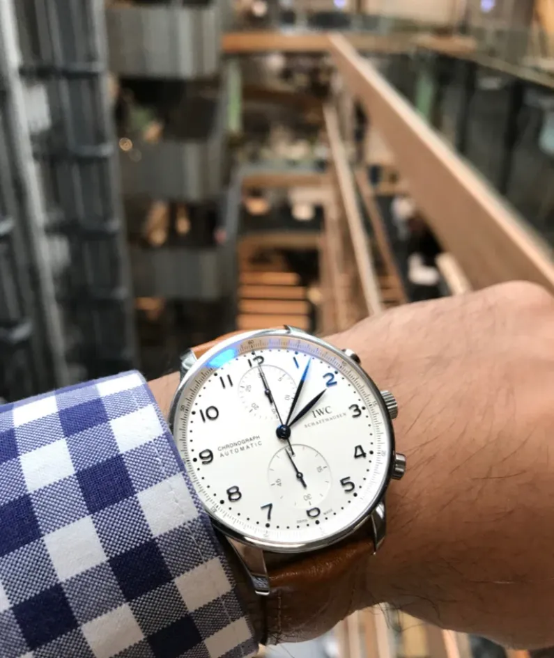 IWC Portugieser IW371446 watch (Portuguese blue needle)