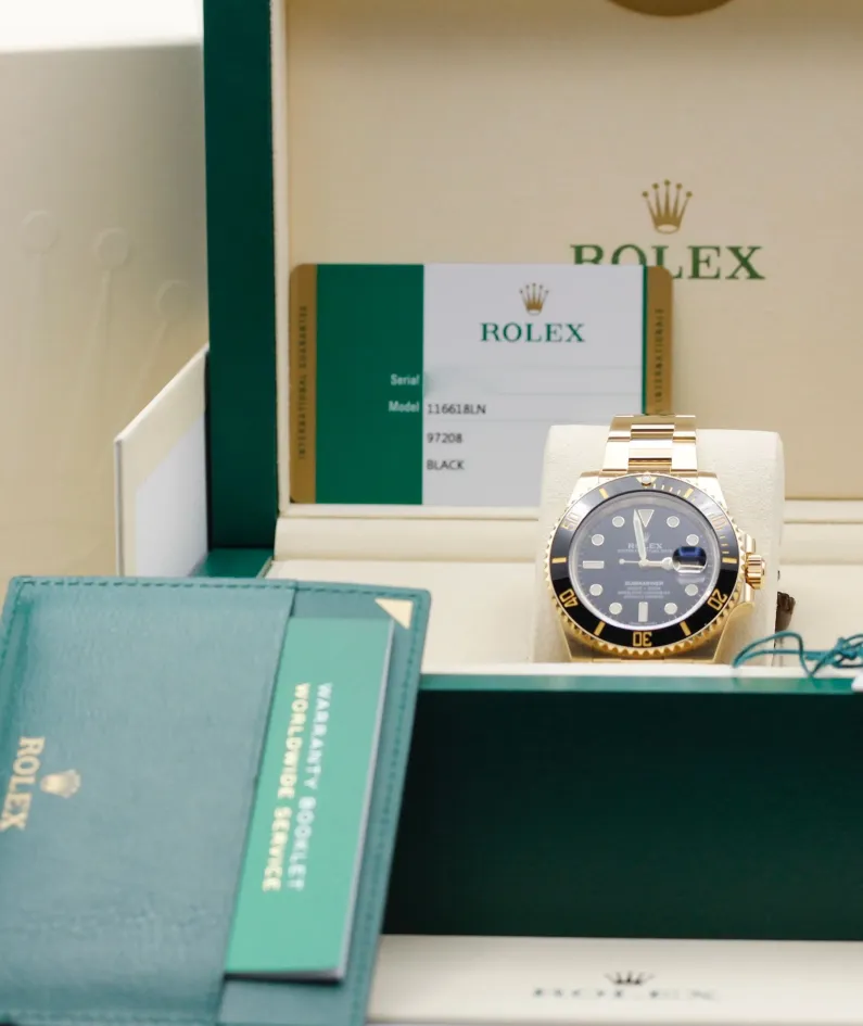 Rolex Submariner 116618LN-97208 black dial watch