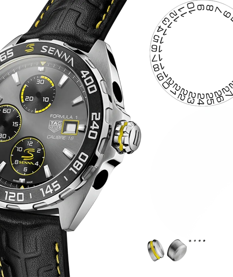 TAG HEUER FORMULA 1 X SENNA Automatic Chronograph - Diameter 44 mm CAZ201B.FC6487