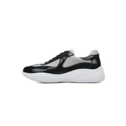 PK God Batch Prada Net shoes black and gray