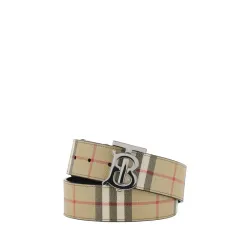 Burberry Thin Reversible Check TB Belt