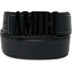 Amiri Logo Leather Belt