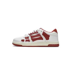 PK God Batch AMIRI Skel Top Low Whtie Red MFS003-124