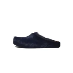 Marni Long hair Calfskin Fussbett Sabot Navy SBMR000600P412200B84