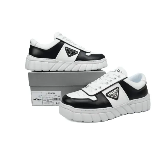 PK God Batch Prada Sneakers Black and White PK God Batch Prada Sneakers Black and White