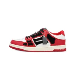 PK God Batch AMIRI Skel Top Low White Red White AW22MFS003-610