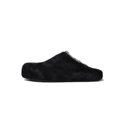 Marni Long hair Calfskin Fussbett Sabot Black SBMR000600P412200N99