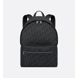 Rider Backpack Black Dior Oblique Jacquard