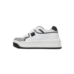 Valentino Garavani ONE STUD Low-Top Sneaker White and grey