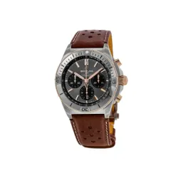 Breitling Chronomat B01 42 Triumph Edition Chronograph Gold Leather Men's Watch TB0134101M1X1
