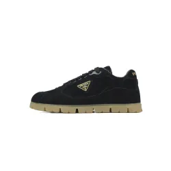 PK God Batch Prada Trail faded suede sneakers Black