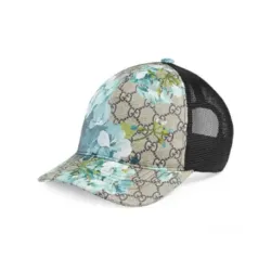 Gucci GG/MESH BASEBALL HAT IN BLUE