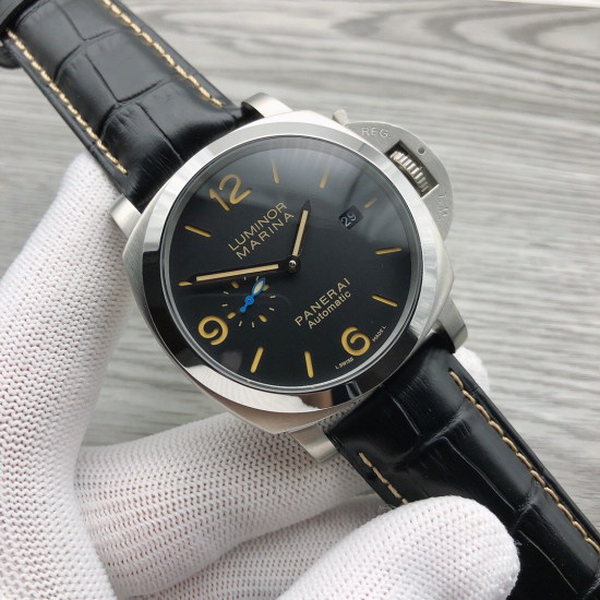 Panerai Mineral Crystal Leather Strap Water Resist