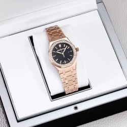 Audemars Piguet Royal Oak Classic 34mm Women's Quartz Watch - Rose Gold with Japanese Gold Movement