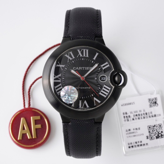 Cartier Ballon Bleu Black Knight 2824 Automatic Men's Watch 42mm WSBB0015 - AF Factory