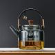 High temperature resistant glass steaming teapot | High temperature resistant large capacity kettle | Glass handle kettle | Tea kettle