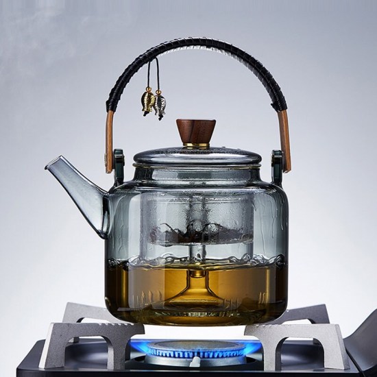 High temperature resistant glass steaming teapot | High temperature resistant large capacity kettle | Glass handle kettle | Tea kettle High temperature resistant glass steaming teapot | High temperature resistant large capacity kettle | Glass handle kettle | Tea kettle