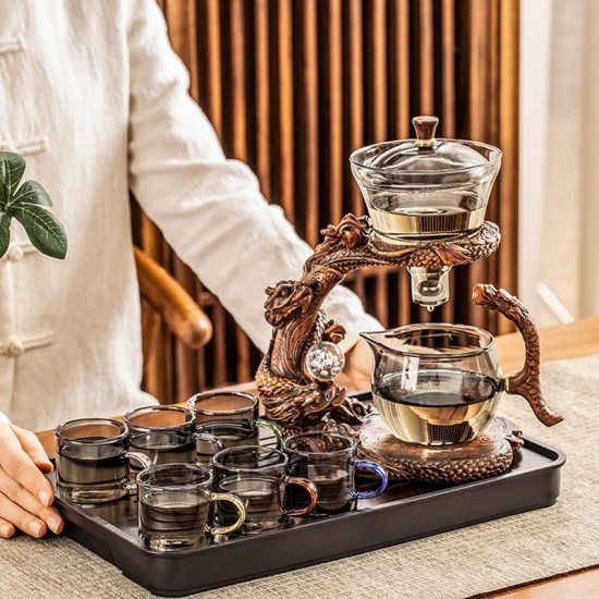 Glass automatic tea set | Household teapot | Kung Fu tea set | Creative magnetic tea set | Tea party tea set | Customized tea set Glass automatic tea set | Household teapot | Kung Fu tea set | Creative magnetic tea set | Tea party tea set | Customized tea set