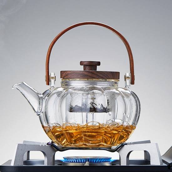 Glass teapot | Tea steamer | High temperature resistant kettle | Household lifting beam | Teapot | Flower teapot | Customized tea set