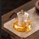 Glass teapot | High temperature resistant glass steaming teapot | Thickened glass kettle | Integrated steaming teapot