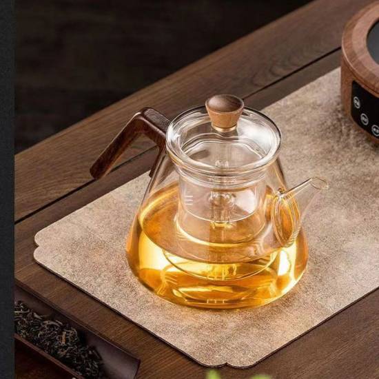 Glass teapot | High temperature resistant glass steaming teapot | Thickened glass kettle | Integrated steaming teapot Glass teapot | High temperature resistant glass steaming teapot | Thickened glass kettle | Integrated steaming teapot