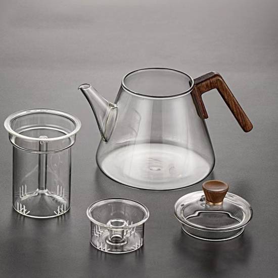 Glass teapot | High temperature resistant glass steaming teapot | Thickened glass kettle | Integrated steaming teapot Glass teapot | High temperature resistant glass steaming teapot | Thickened glass kettle | Integrated steaming teapot